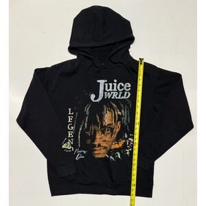Juice Wrld Legends Never‎ Die Black Graphic Print Hoodie Mens Medium